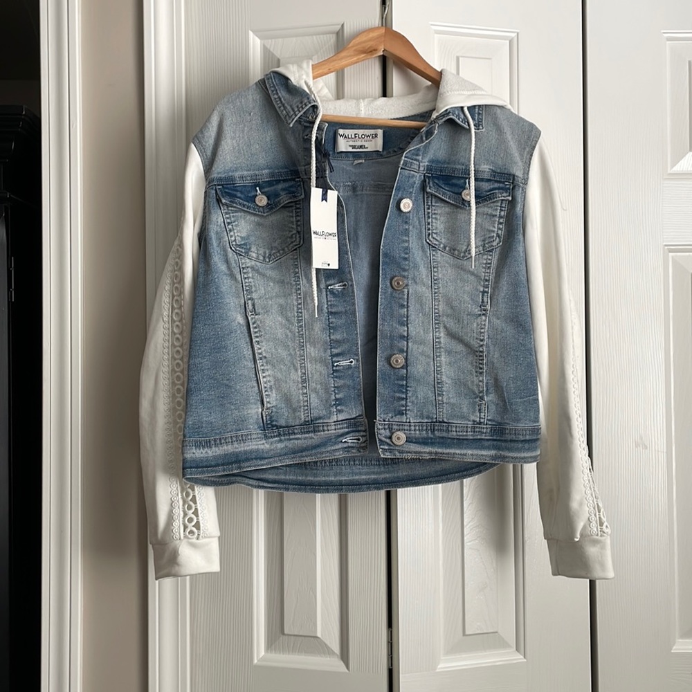 Hooded jean jacket